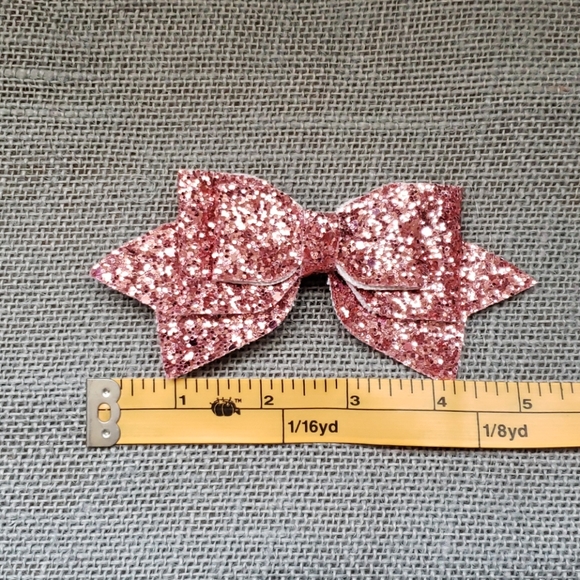 🧡Pink&Blue Glitter Bows - Picture 7 of 8